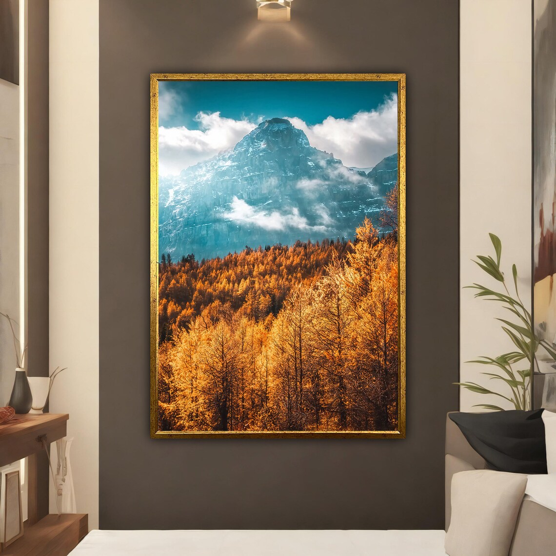 Fall Landscape Forest And Mountain Travel Poster