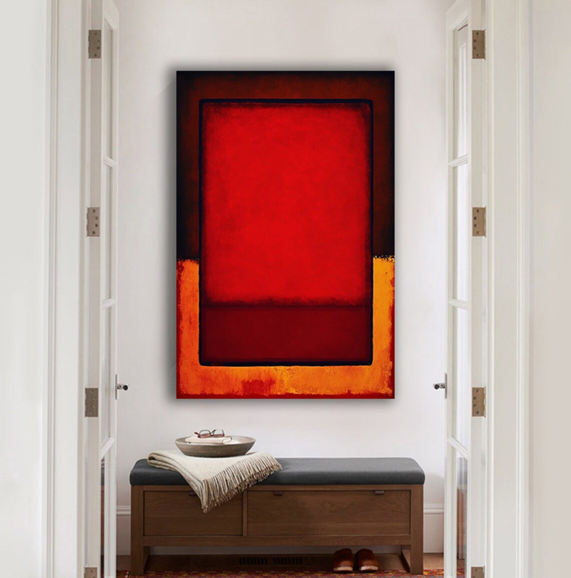 Mark Rothko Red Rothko Reproduction Rothko Orange Abstract Wall Art Mark Rothko Wall Art - Image 3