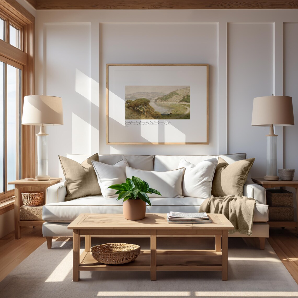 Doxology Countryside Landscape Christian Farmhouse Poster - Image 2