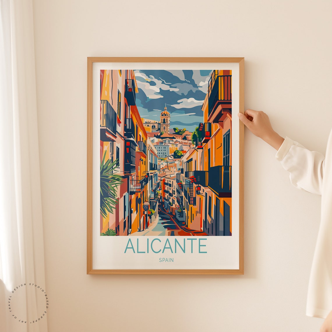 Alicante City Travel Poster Spain Wall Art Decor Spain Alicante Print City Travel Poster Birthday Gifts Personalised Present - Image 2