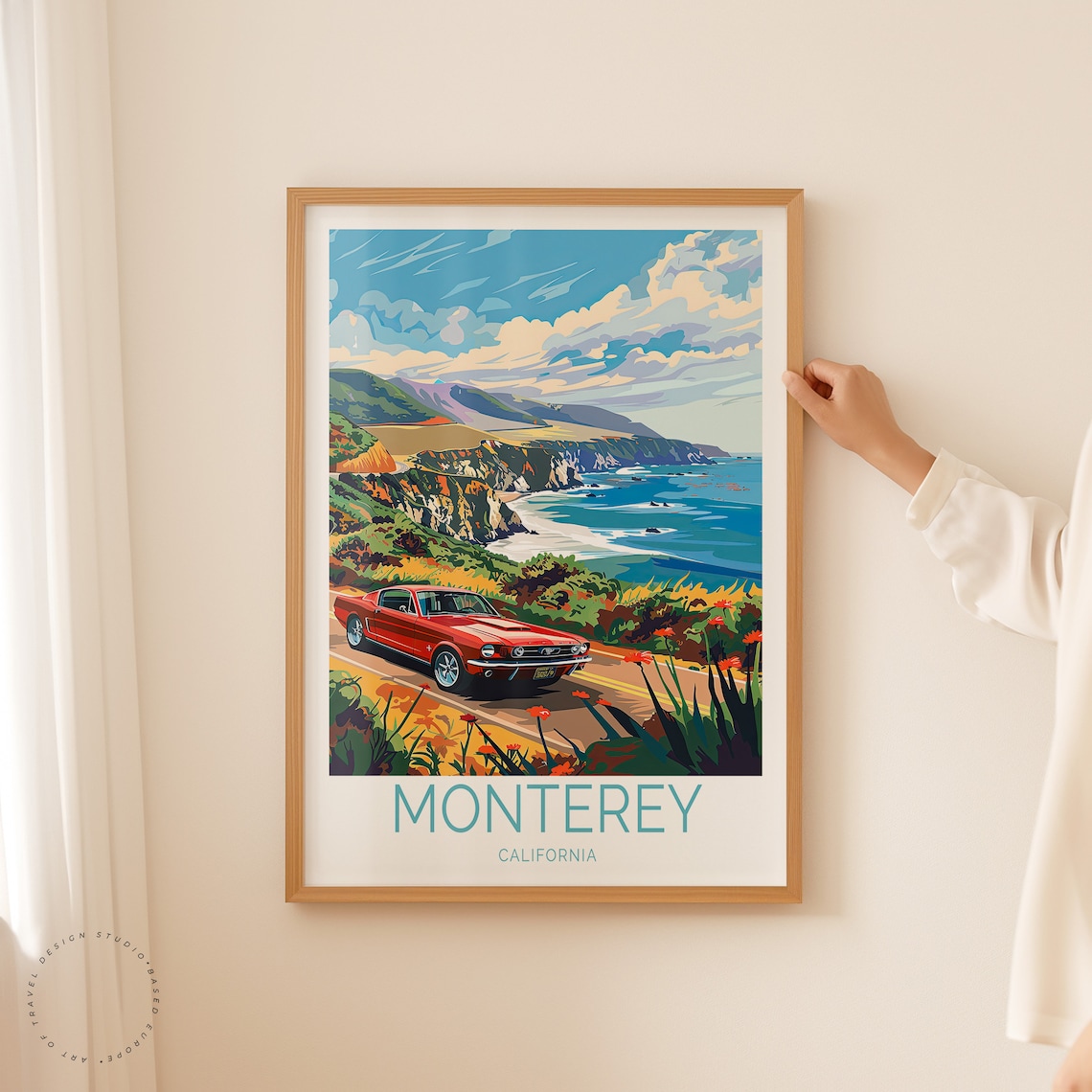 Monterey California Travel Poster, Travel Art Print - Image 2