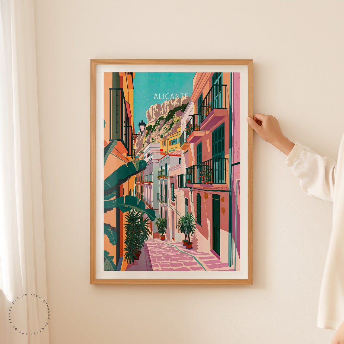 Alicante Spain Poster Spain Alicante Wall Art Spain Travel Poster Alicante Travel Gifts Personalised Gifts Wedding Gift - Image 2