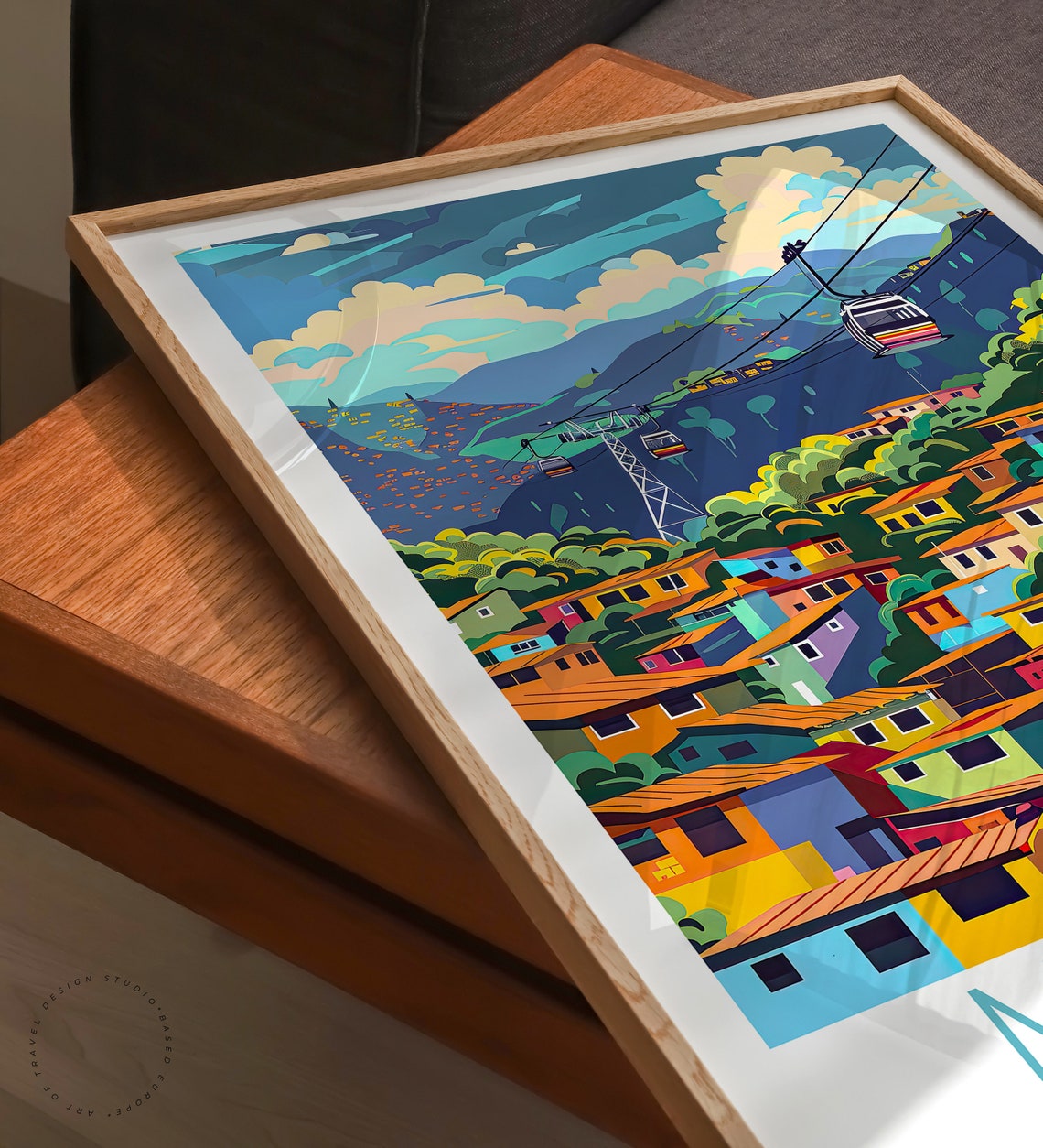 Medellin Colombia Poster Colombia Wall Art Poster Medellin Colombia City Travel Print Birthday Present Personalised Gifts - Image 3