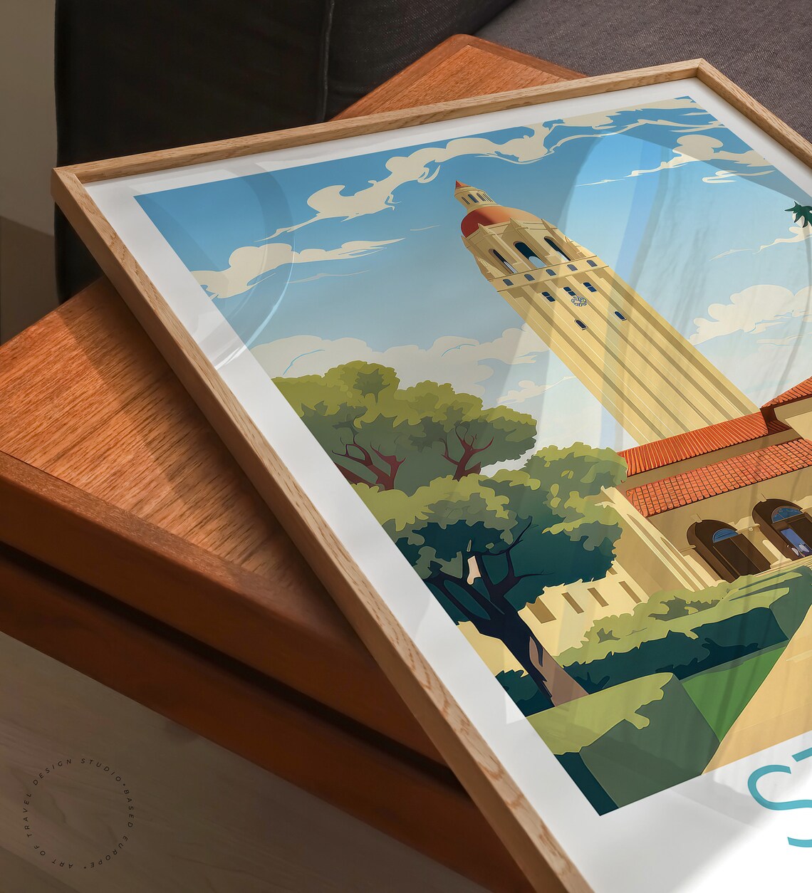 Stanford Travel Poster San Francisco Wall Art Stanford San Francisco Personalised Gifts Birthday Gifts Wedding Gifts - Image 3