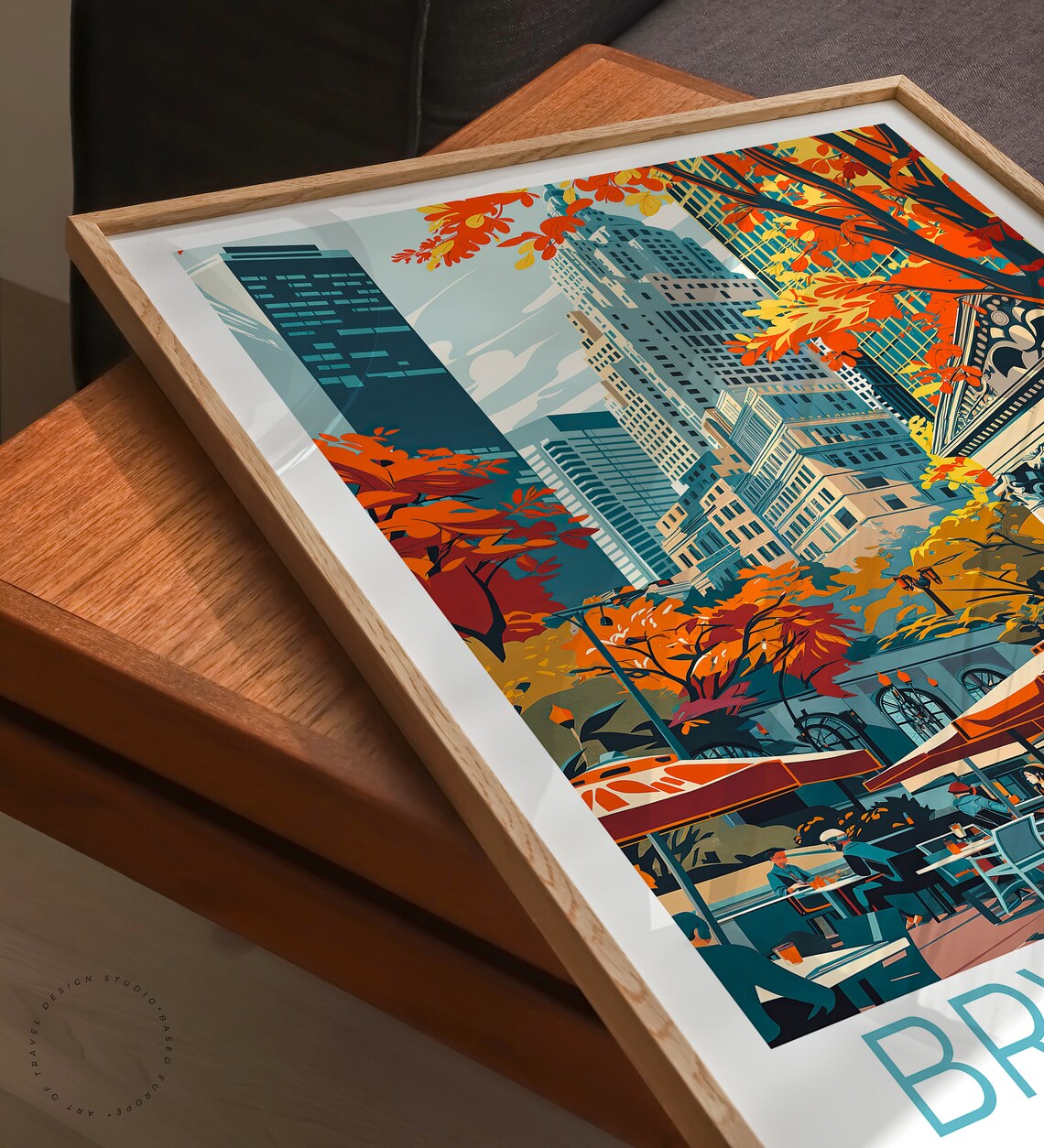 Bryant Park New York City Travel Poster Art Print - Image 3