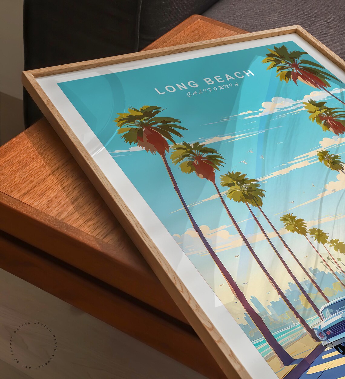 Long Beach Travel Poster, California Place Print - Image 3