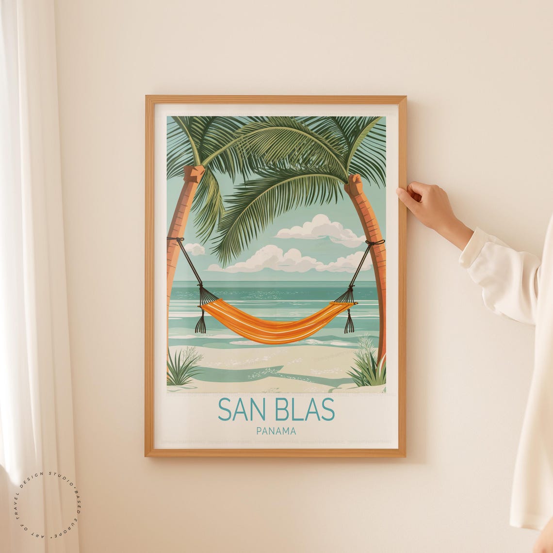 San Blas Travel Poster Panama Wall Art Islands Print Tropical Home Decor Custom Birthday Present - Image 5