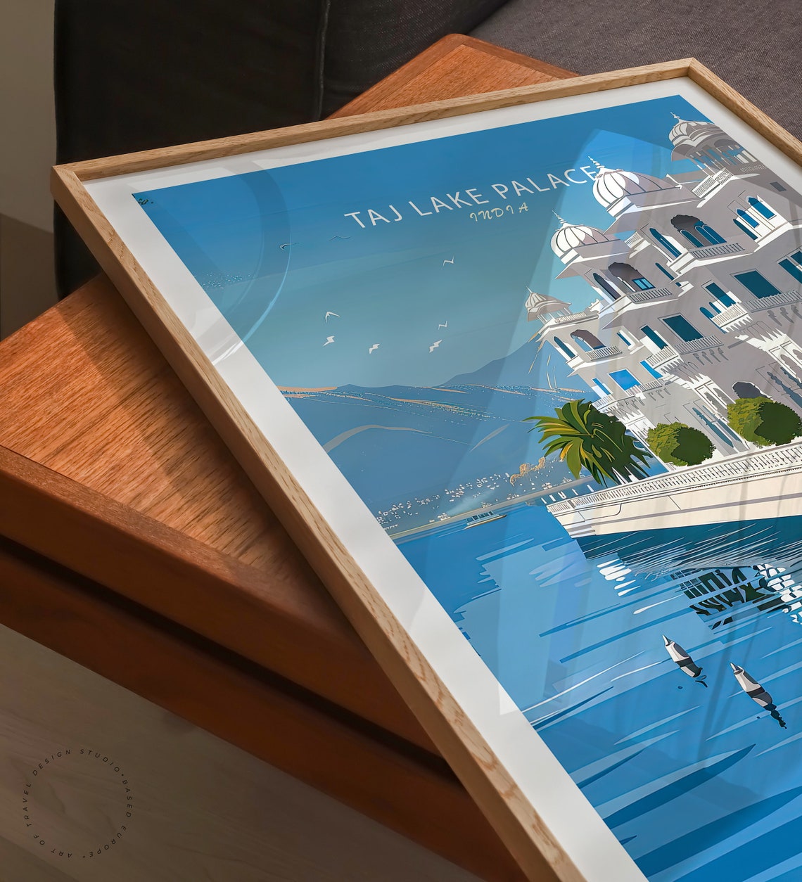 Taj Lake Palace India Lake Pichola Grand Front Facade Poster - Image 3