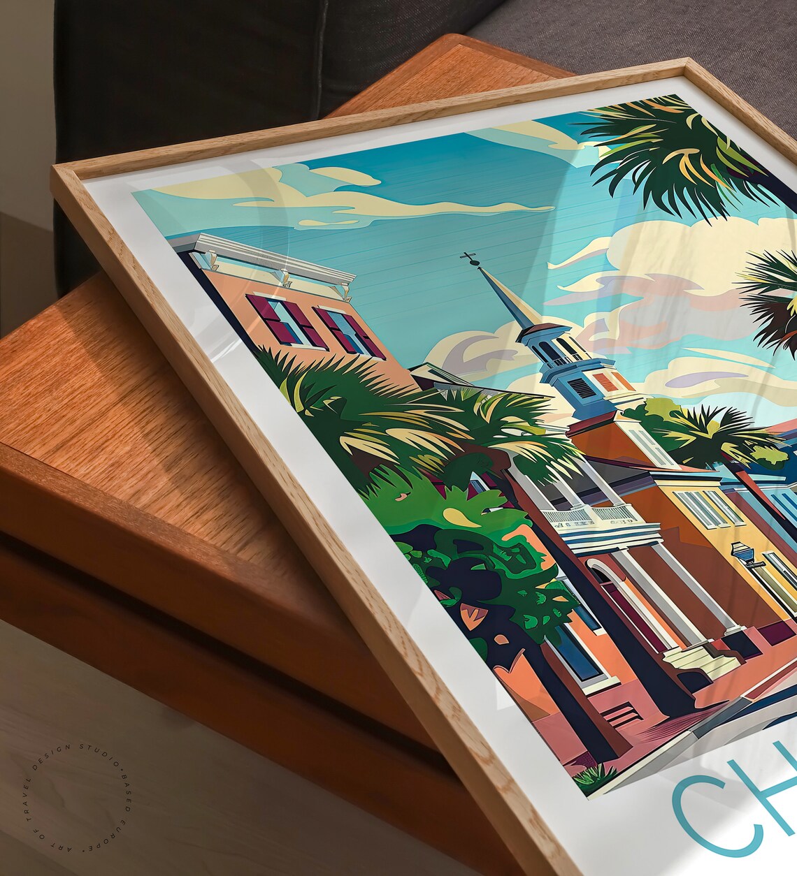 Charleston South Carolina Travel Poster, Wall Art Print - Image 2
