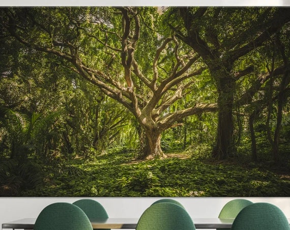 Forest Wall Art Canvas Decor Tree Nature Landscape