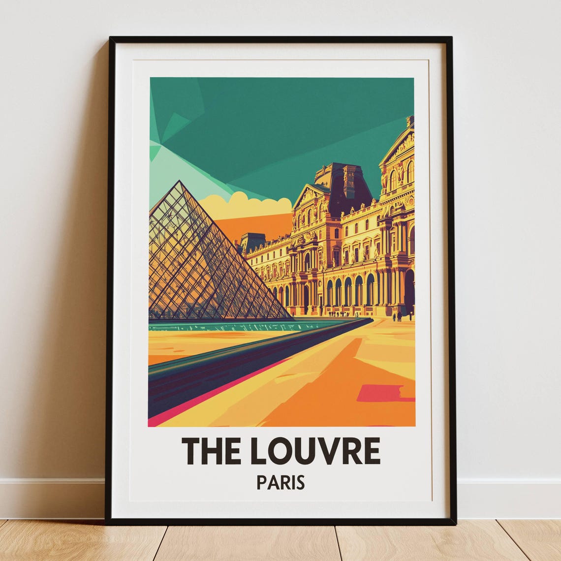 Louvre Museum Poster, Paris Landmark Art Print - Image 5