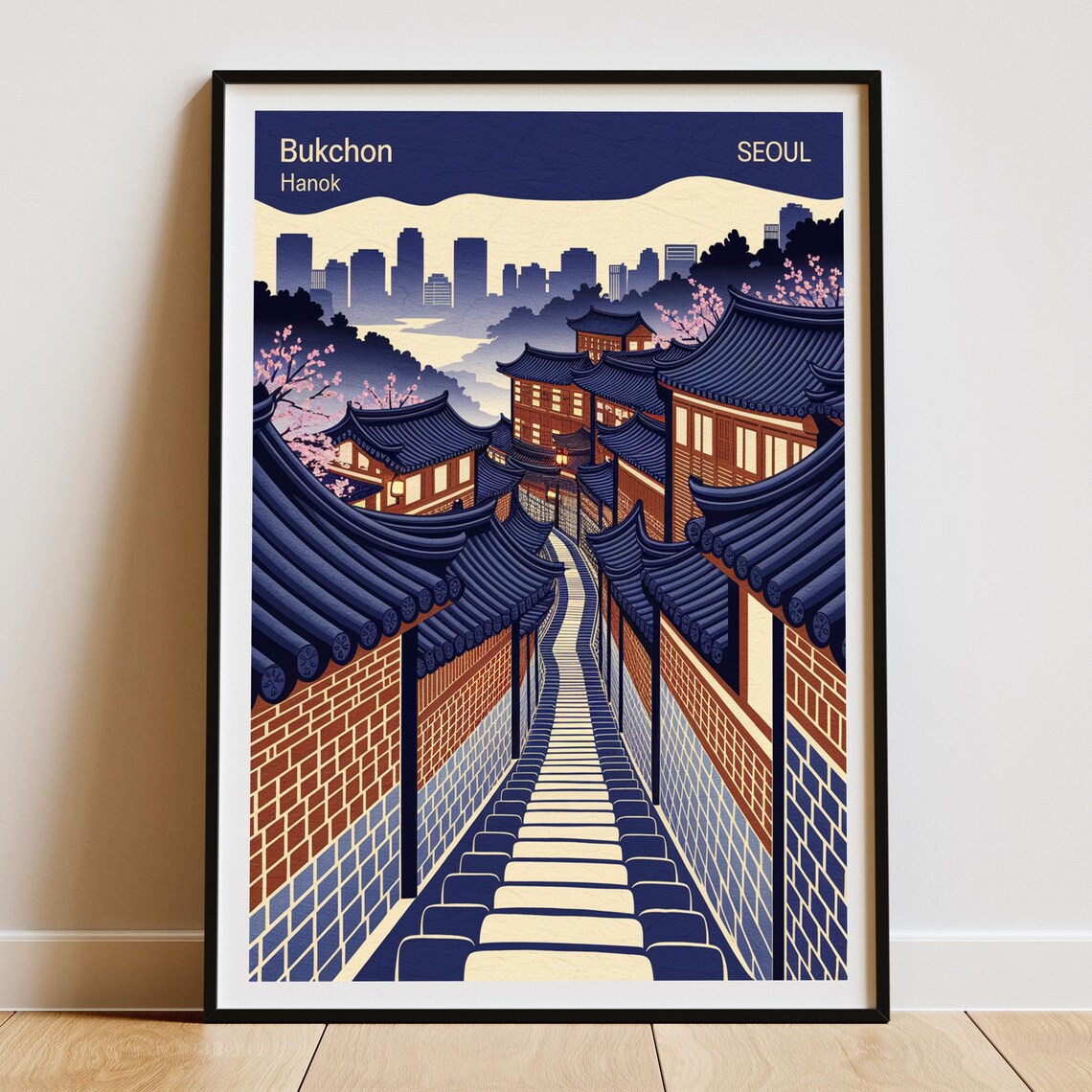 Bukchon Hanok Village, Seoul Travel Poster - Image 4