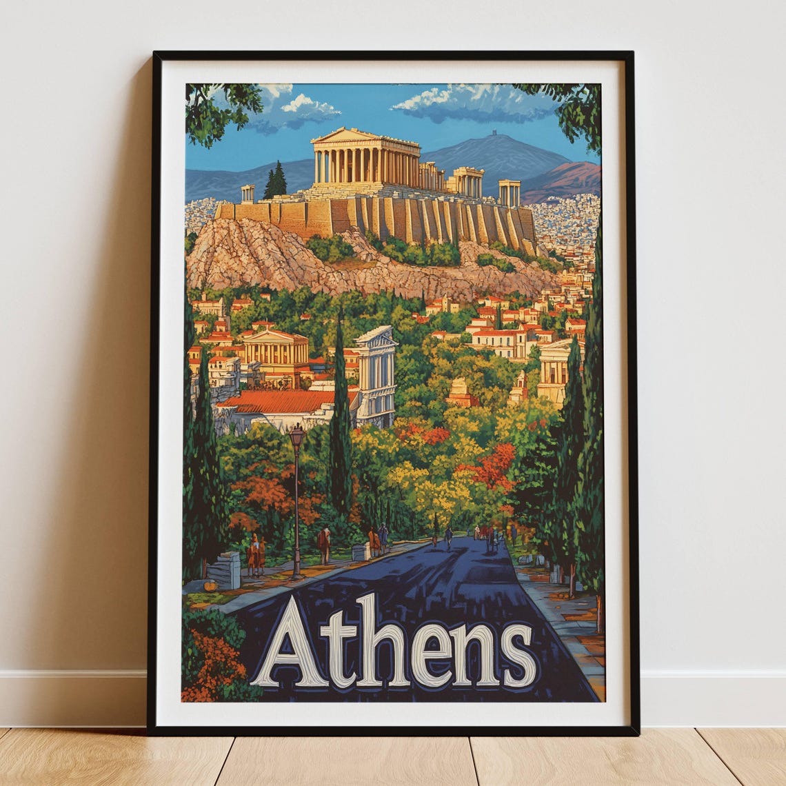 Athens Travel Poster, Greece Travel Gift - Image 4