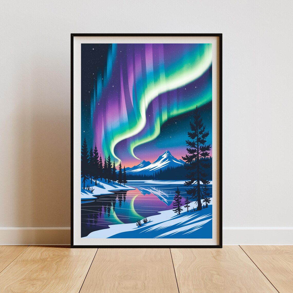 Northern Lights Abisko Sweden - Aurora Poster - Image 2
