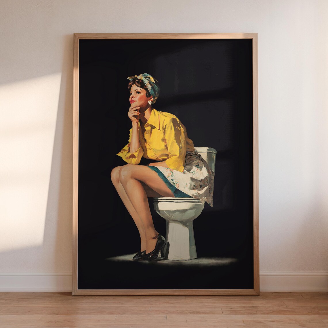 Funny Bathroom Art, Toilet Humor Poster