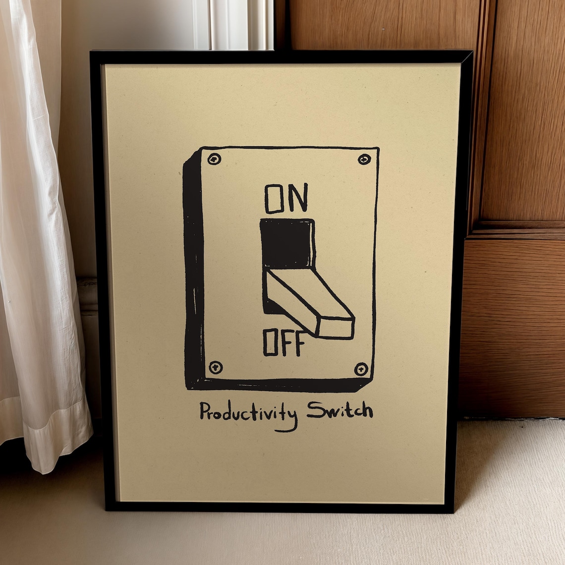 Productivity Study Desk Motivational Poster
