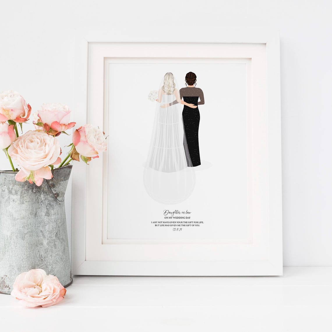 Mama Spanish Language Mother of the Bride Wedding Tribute Poster - Image 3