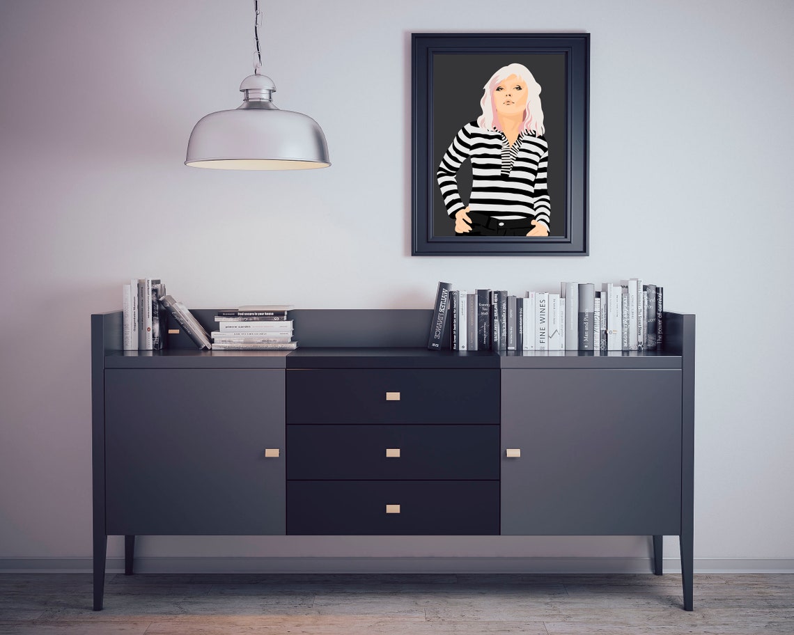 Debbie Harry Blondie New Wave Singer Pop Art Portrait Music Poster - Image 2