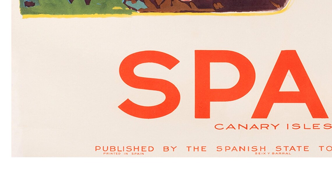 Canary Islands Art Spain Travel Poster Spanish Print Xr2174a - Image 2