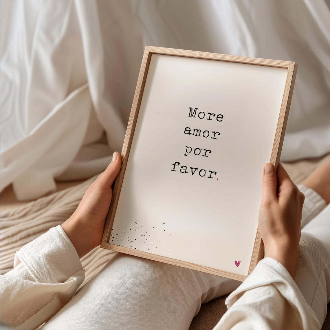Love Wall Art Above Bed Poster Print