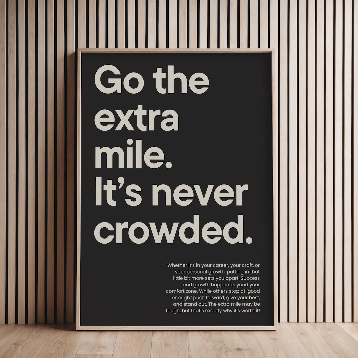 Go The Extra Mile Motivational Fitness Art Print