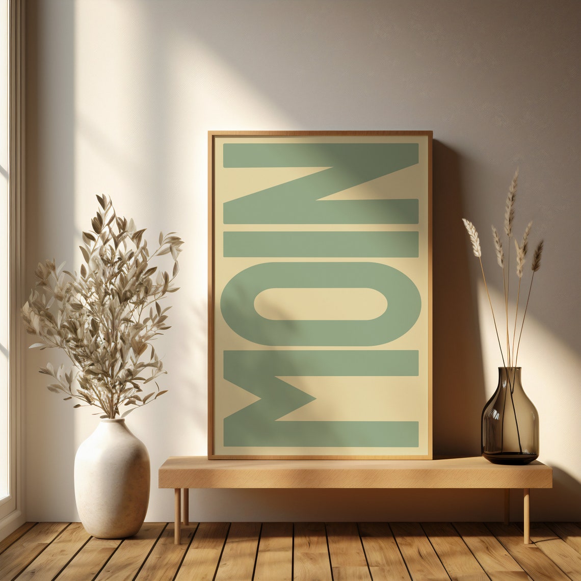 Moin Poster Hamburg Travel Poster, Retro Typography - Image 3