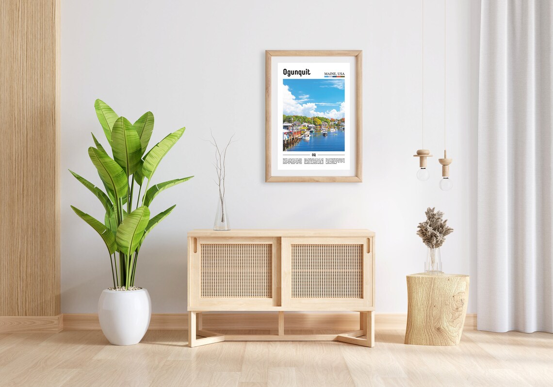 Ogunquit, Colorful City Artwork, Travel Poster - Image 5