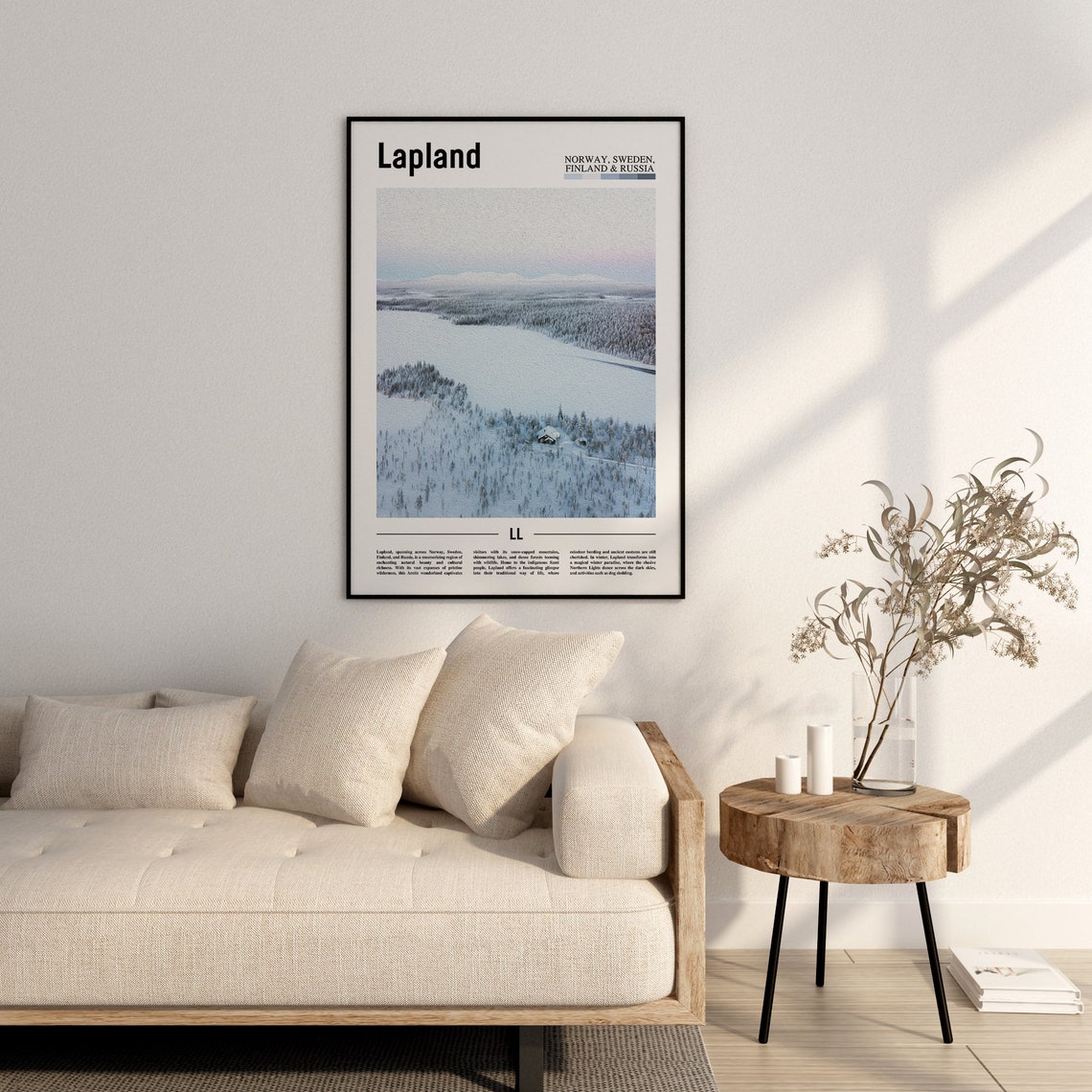 Lapland Poster Lapland Print Lapland Wall Art Europe Photo Europe Poster Europe Print Travel Poster - Image 2