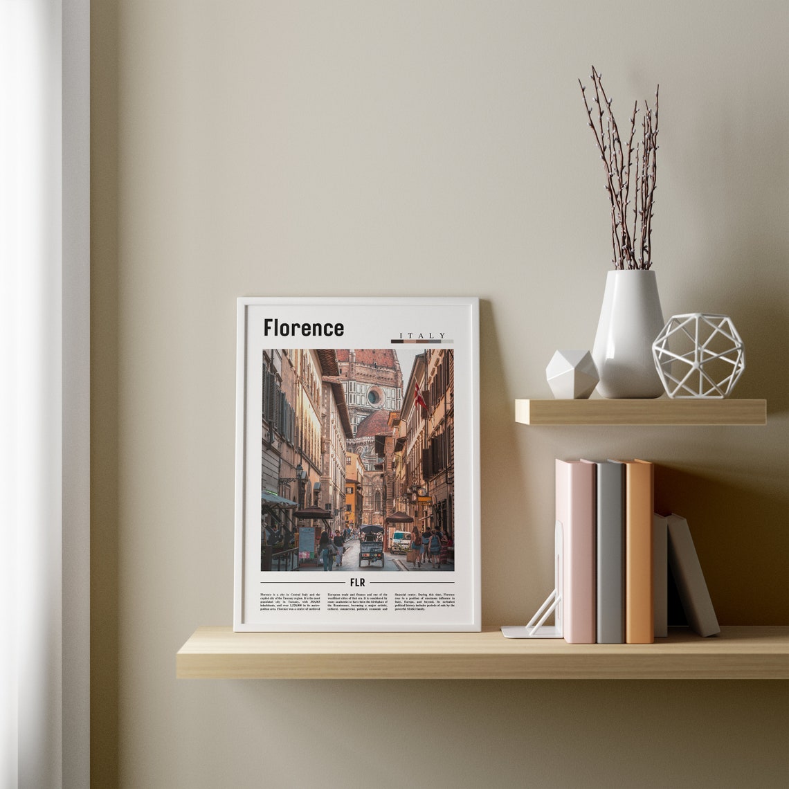 Florence Poster Florence Print Florence Wall Art Italy Photo Italy Poster Italy Print Italy Wall Art Minimal Travel Poster - Image 3