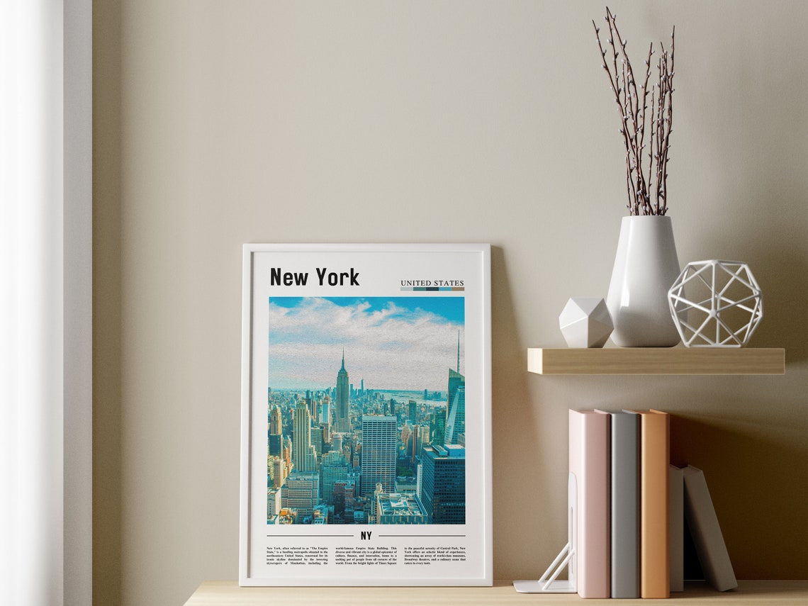 New York Poster New York Print New York Wall Art Ny Photo Ny Poster Ny Print New York Photo Travel Poster - Image 3