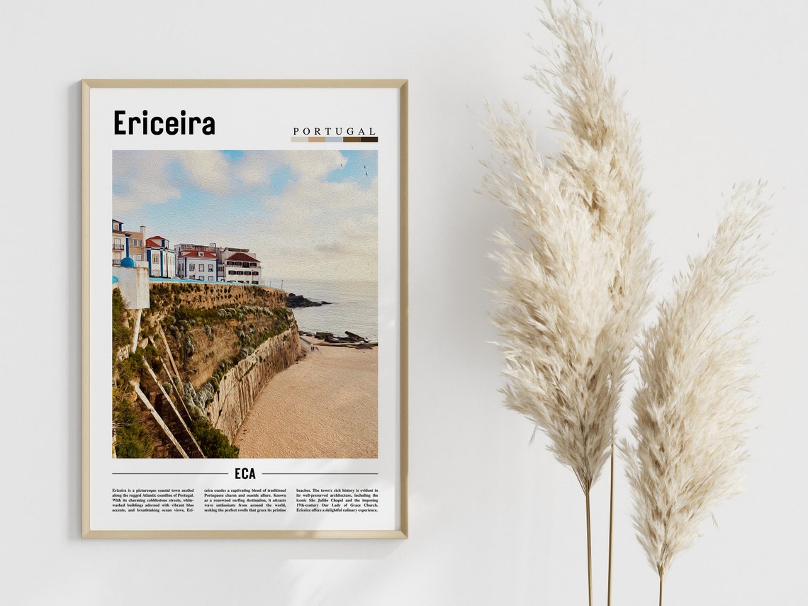 Ericeira Poster Ericeira Print Ericeira Wall Art Europe Photo Europe Poster Europe Print Travel Poster - Image 4