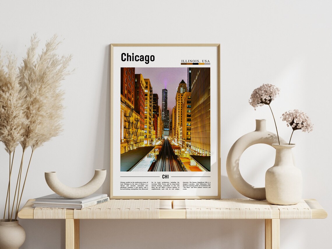 Chicago Travel Poster, United States Photo - Image 6