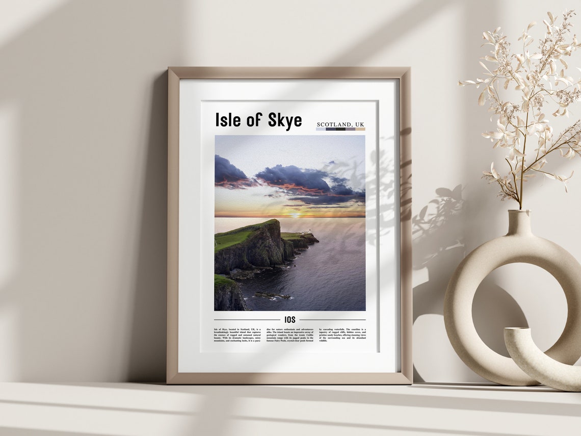 Isle Of Skye Poster Isle Of Skye Print Isle Of Skye Wall Art Europe Photo Europe Poster Europe Print Travel Poster - Image 3