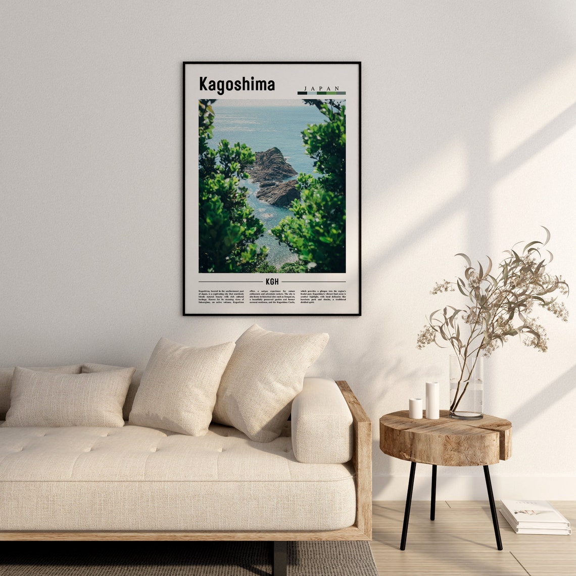 Kagoshima Poster Kagoshima Print Kagoshima Wall Art Asia Print Asia Poster Asia Photo Minimal Travel Poster - Image 2