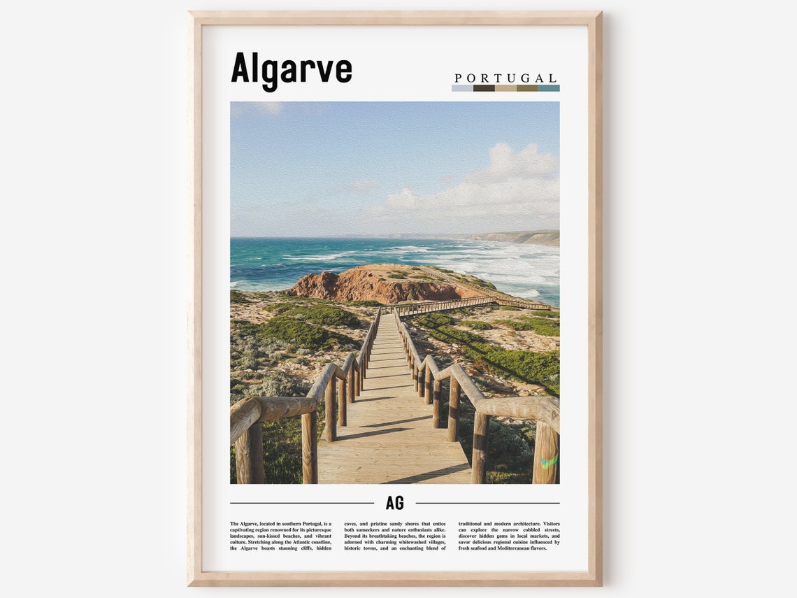 Algarve Poster Algarve Print Algarve Wall Art Europe Photo Europe Poster Europe Print Travel Poster