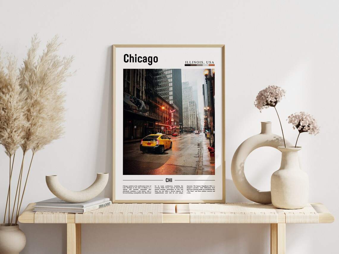 Chicago Travel Poster, United States Photo - Image 6