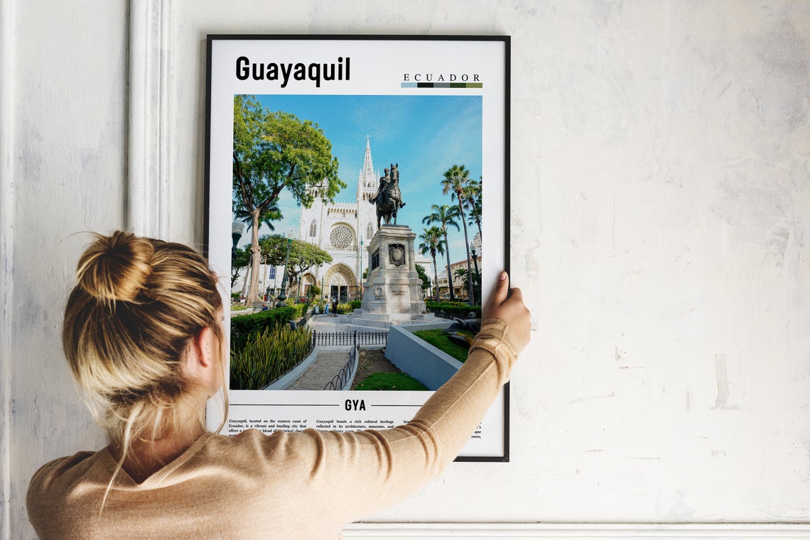 Guayaquil Poster Guayaquil Print Guayaquil Wall Art South America Poster South America Print Travel Poster - Image 5