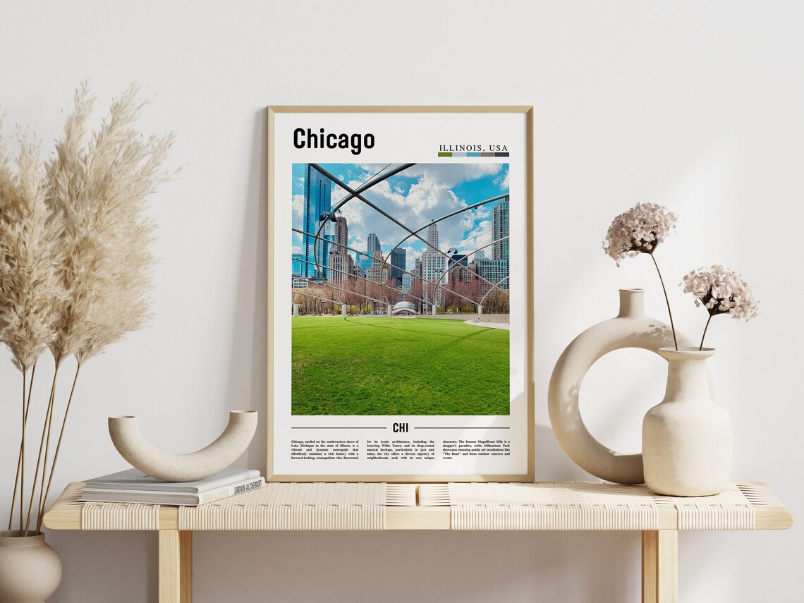 Chicago Travel Poster, United States Photo - Image 6