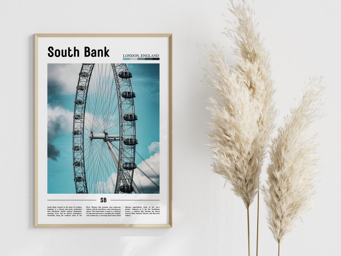 South Bank Poster South Bank Print South Bank Wall Art Europe Photo Europe Poster Europe Print Travel Poster - Image 4