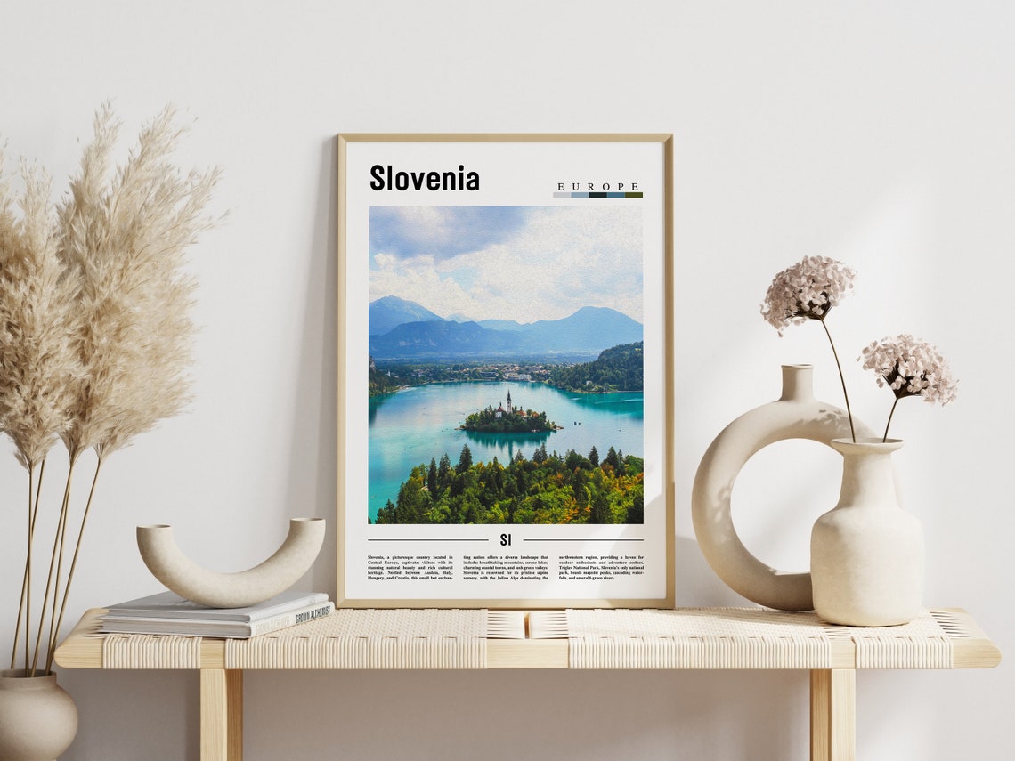 Slovenia Poster Slovenia Print Slovenia Wall Art Europe Photo Europe Poster Europe Print Travel Poster - Image 6