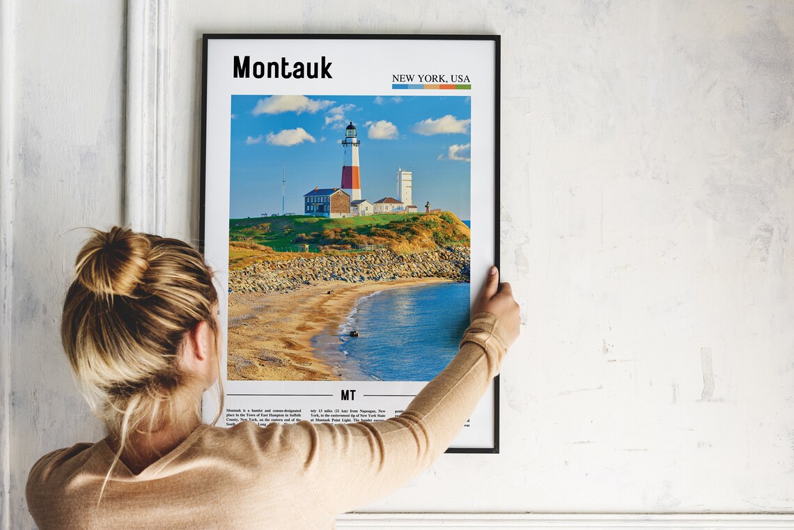 Montauk Travel Poster, Colorful City Artwork - Image 4