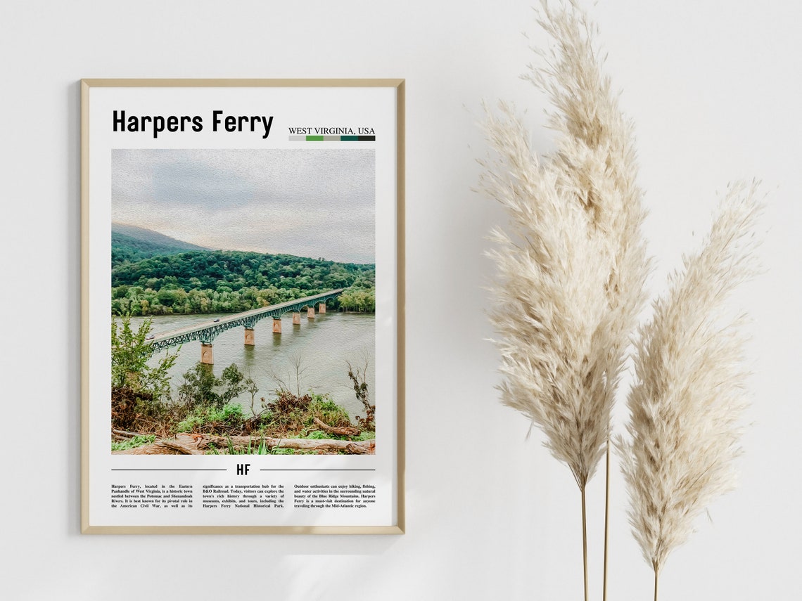 Harpers Ferry Poster Harpers Ferry Print Harpers Ferry Wall Art United States Photo United States Poster United States Print - Image 4
