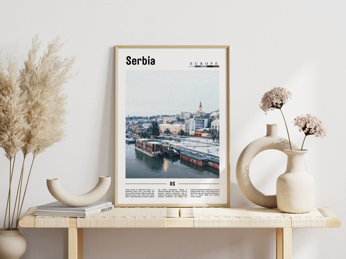 Serbia Poster Serbia Print Serbia Wall Art Europe Photo Europe Poster Europe Print Travel Poster - Image 6
