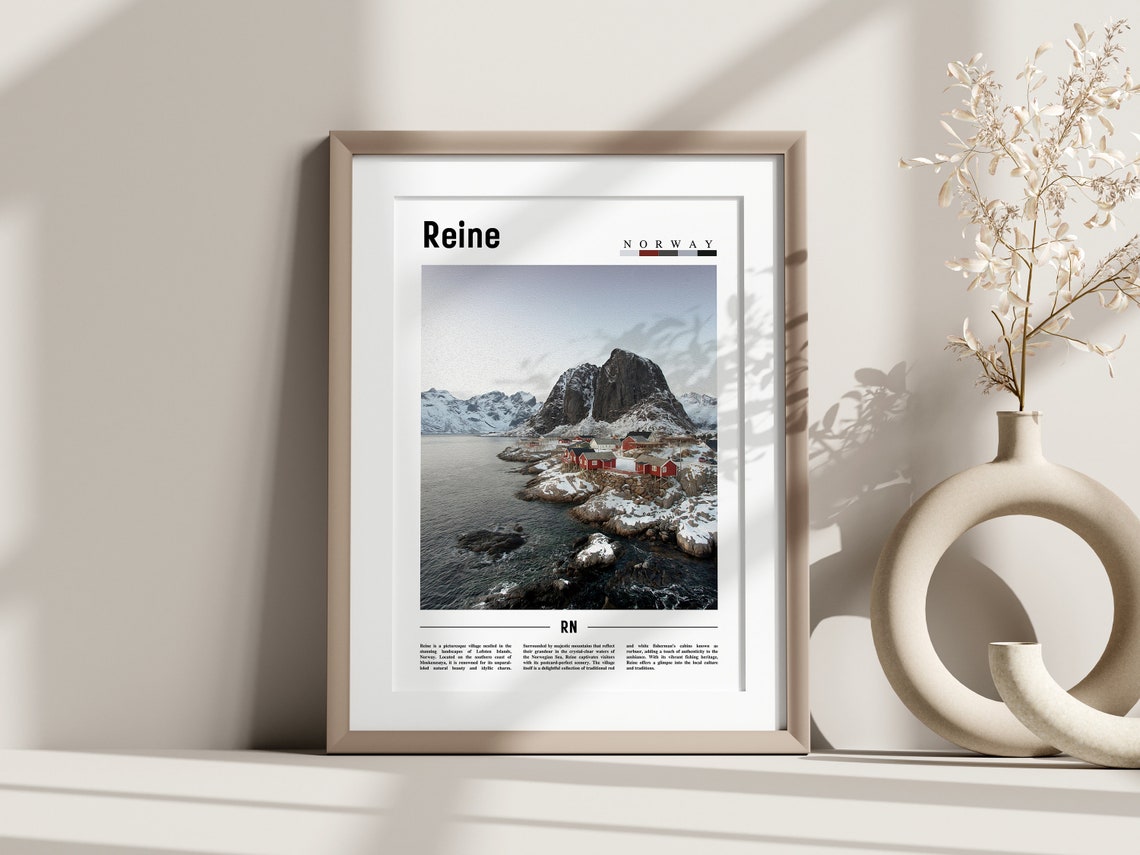 Reine Poster Reine Print Reine Wall Art Europe Photo Europe Poster Europe Print Travel Poster - Image 3