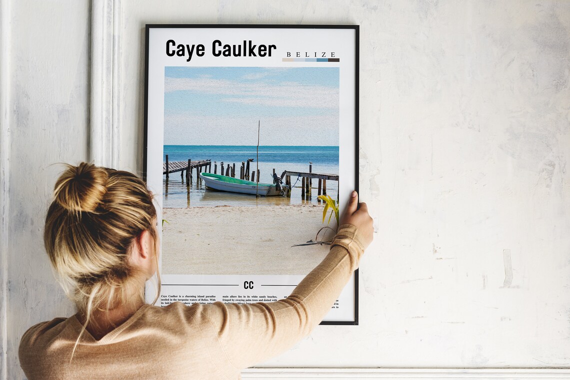 Caye Caulker Travel Poster, Central America - Image 5