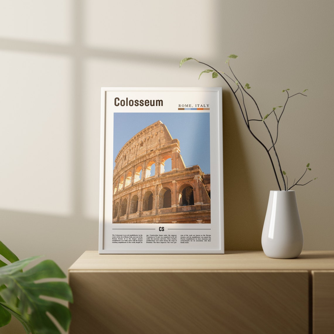 Colosseum Print Colosseum Poster Colosseum Wall Art Oil Painting Poster Colorful City Print City Artwork Travel Artwork Travel Wall Art - Image 2
