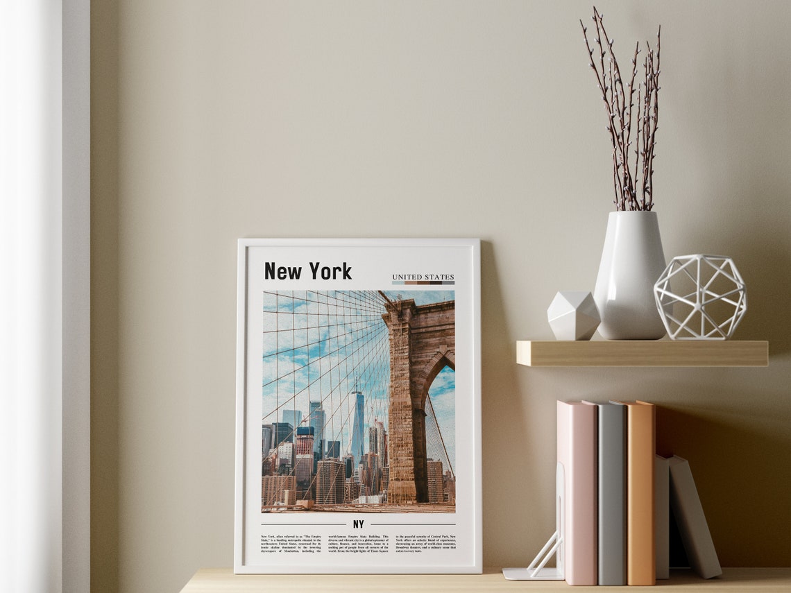 New York Poster New York Print New York Wall Art Ny Photo Ny Poster Ny Print New York Photo Travel Poster - Image 3