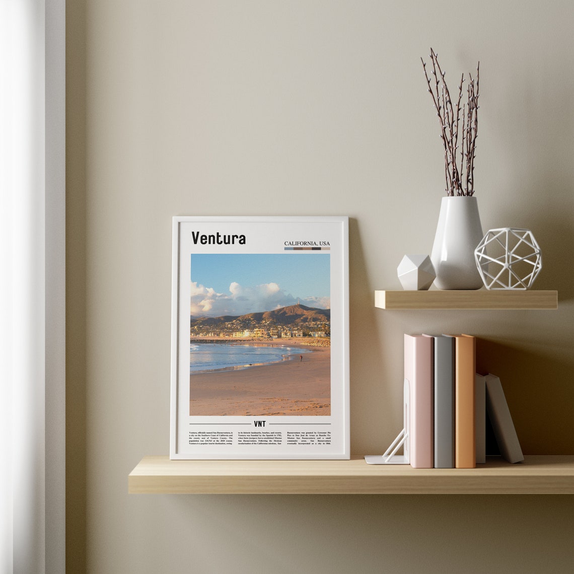 Ventura Print Ventura Poster Ventura Wall Art Oil Painting Poster Colorful City Print City Artwork Travel Artwork Travel Wall Art - Image 4