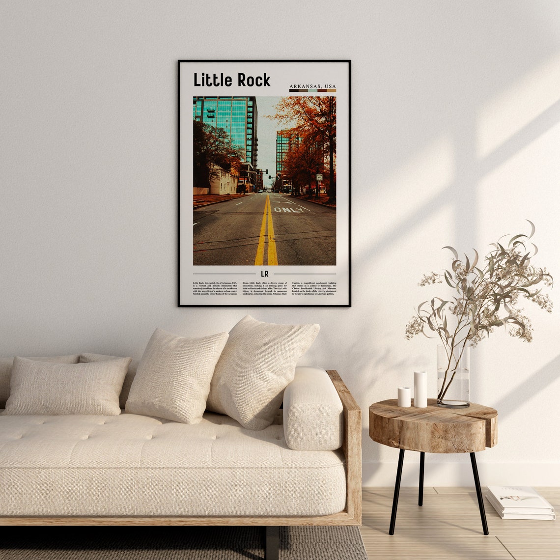 Little Rock Poster Little Rock Print Little Rock Wall Art United States Photo United States Poster United States Print - Image 2