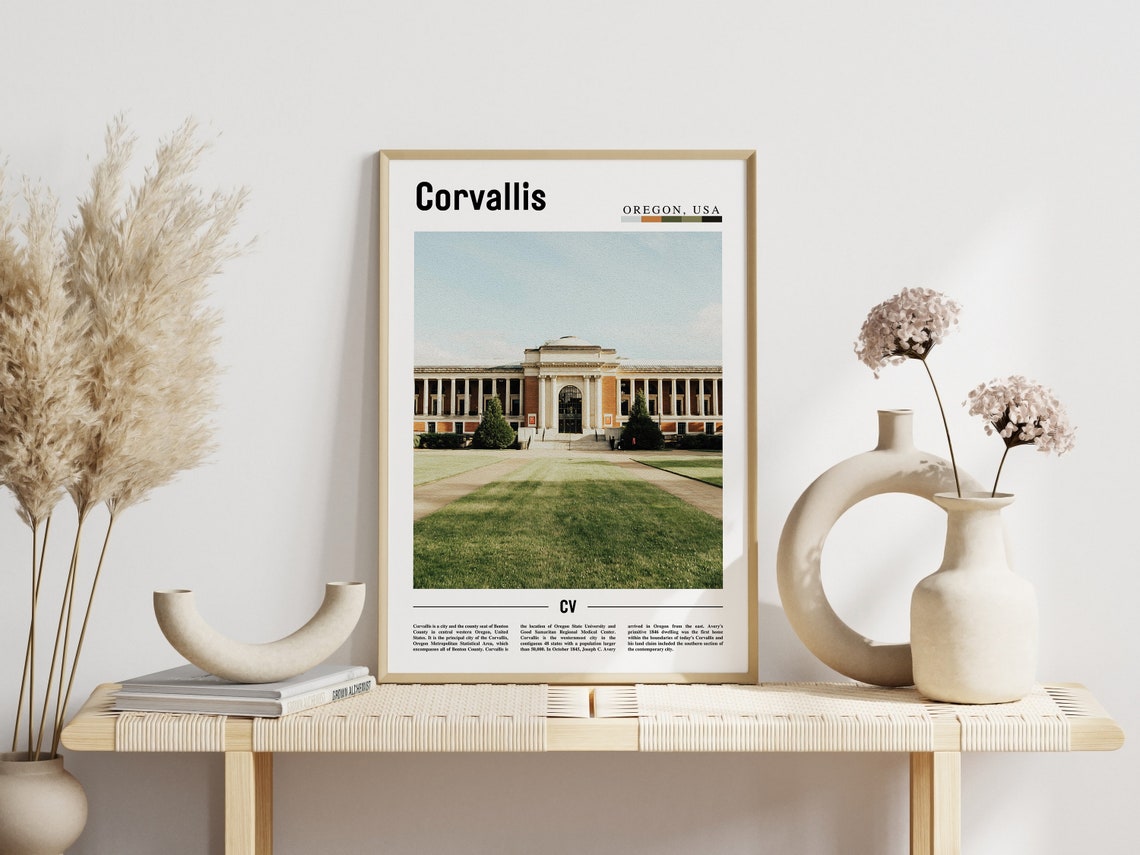 Corvallis Poster Corvallis Print Corvallis Wall Art United States Photo United States Poster United States Print - Image 6